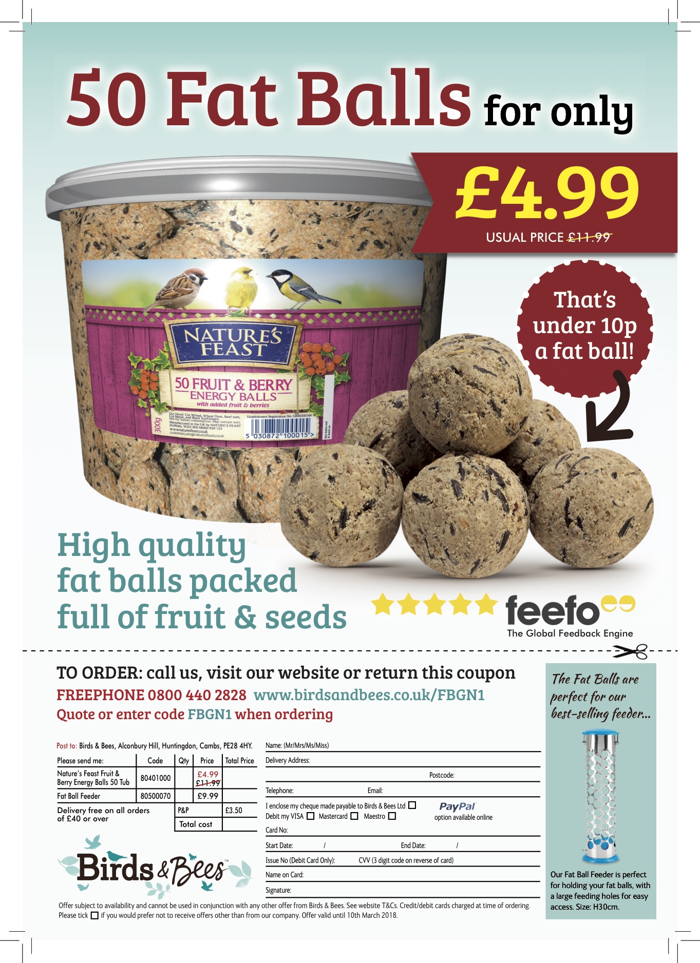 An advert created for the Garden News. This was the back page cover.